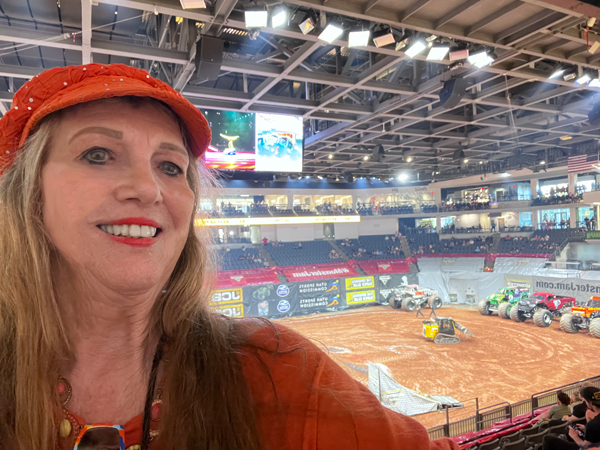 Karen Duquette's selfie at half-time 