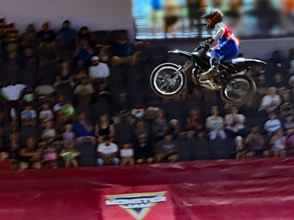 biker at Monster Jam in Georgia