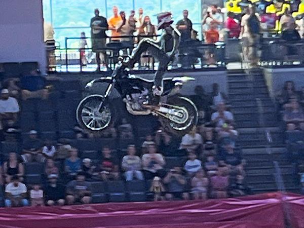 biker at Monster Jam in Georgia