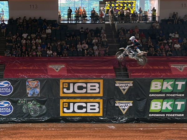 biker at Monster Jam in Georgia
