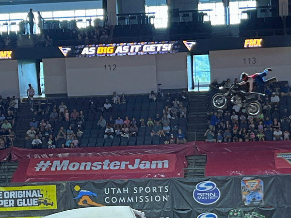 biker at Monster Jam in Georgia