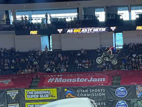 biker at Monster Jam in Georgia