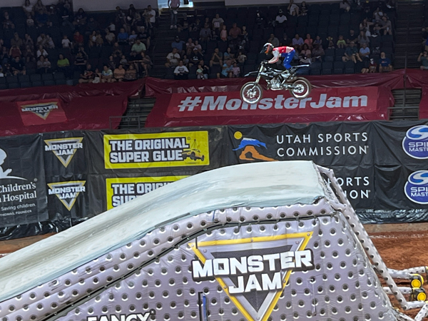 biker at Monster Jam in Georgia