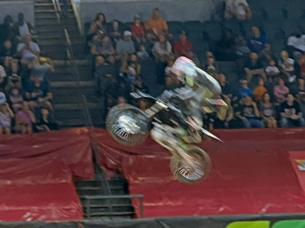 biker at Monster Jam in Georgia