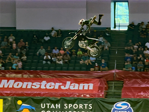 biker at Monster Jam in Georgia