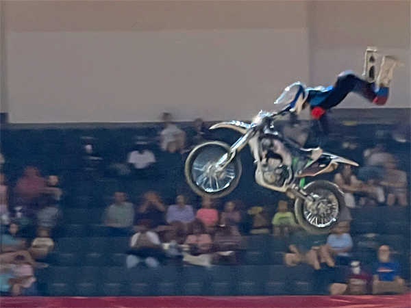 biker at Monster Jam in Georgia