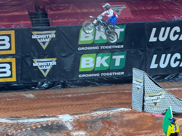 biker at Monster Jam in Georgia