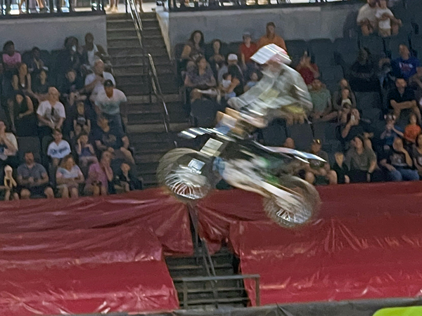 biker at Monster Jam in Georgia