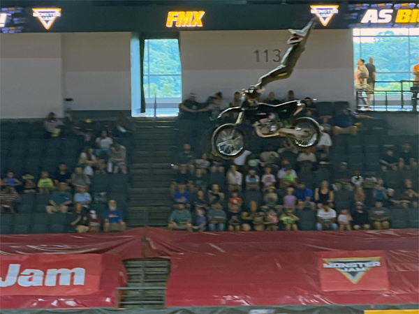 biker at Monster Jam in Georgia