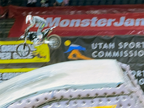 biker at Monster Jam in Georgia
