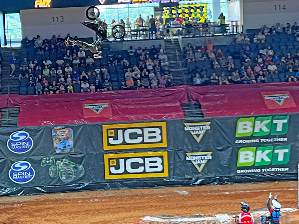 biker at Monster Jam in Georgia