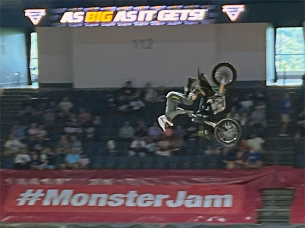 biker at Monster Jam in Georgia