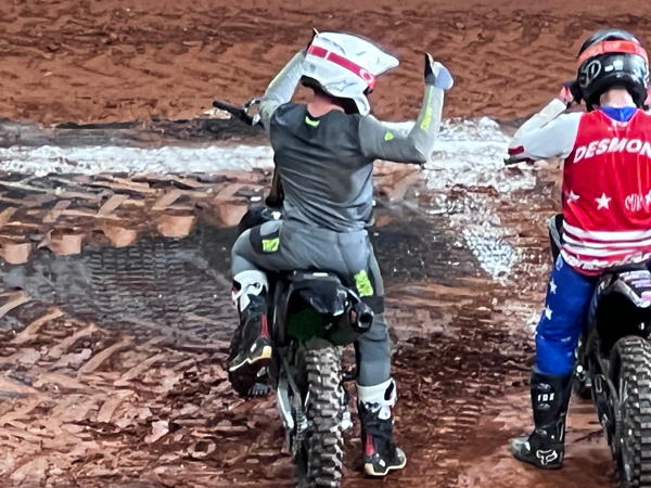Josh Headford and Nick Desmond, bikers
