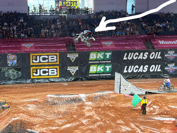 biker at Monster Jam in Georgia