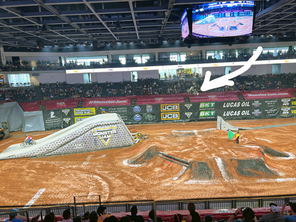 biker at Monster Jam in Georgia