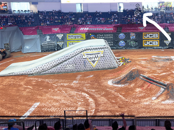 biker at Monster Jam in Georgia