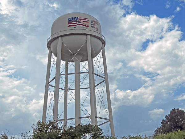 water tower in Reidland, Kentucky
