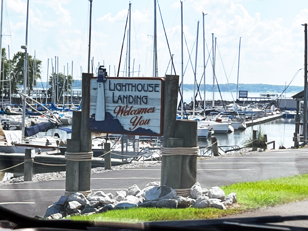 Lighthouse Landing welcome sign