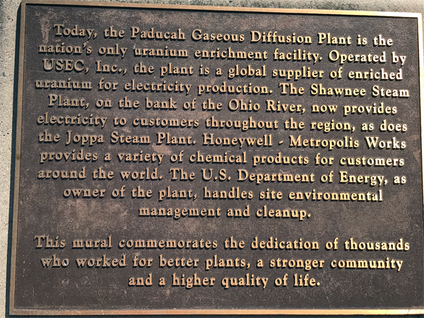 Paducah Diffusion Plant sign