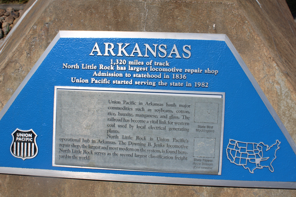 Arkansas had 1,320 miles of track