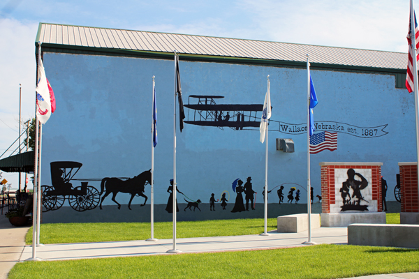 a great mural on the wall