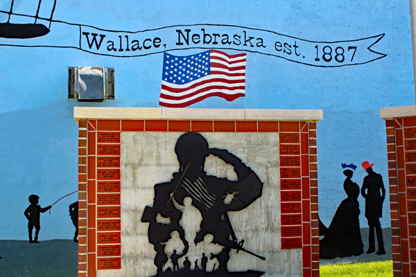 a great mural on the wall
