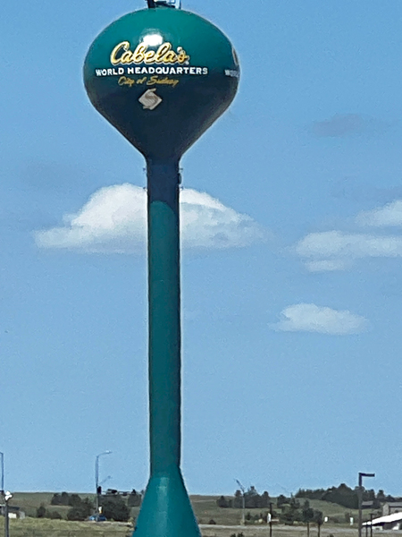 Cabela's World Headquarters water tower in Sidney, Nebraska