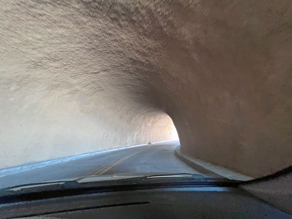 inside the tunnel