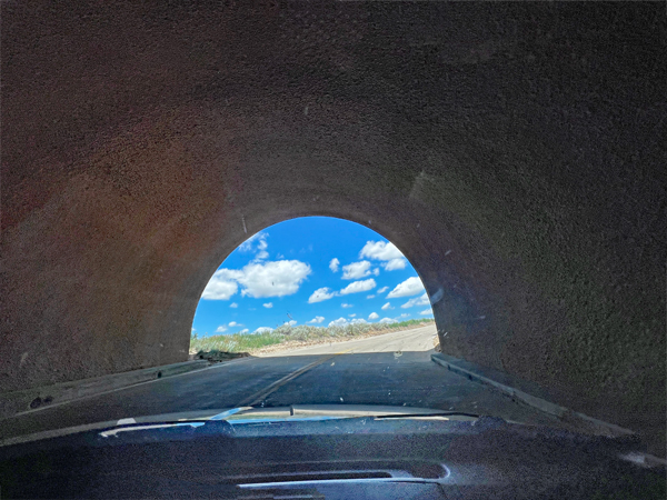 ready to exit the tunnel
