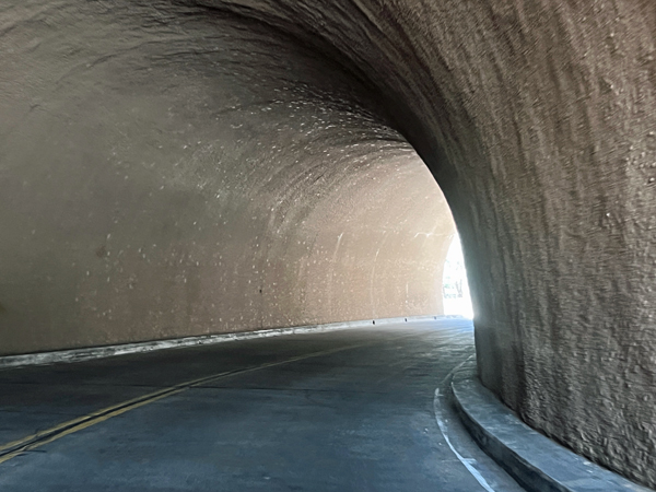 inside the tunnel