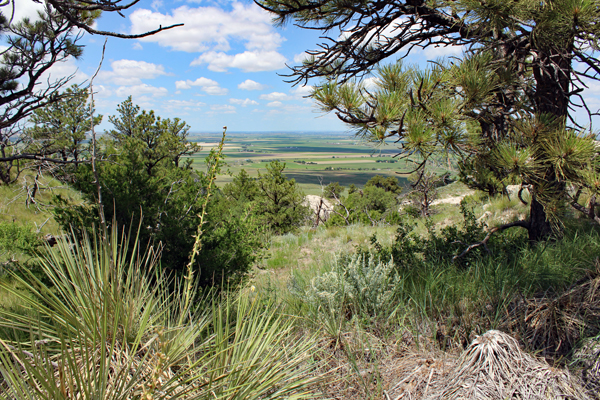 scenery at Scotts Bluff