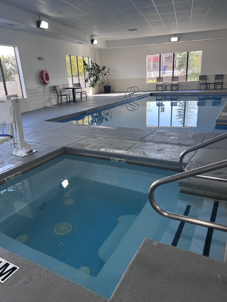pool and hot tub