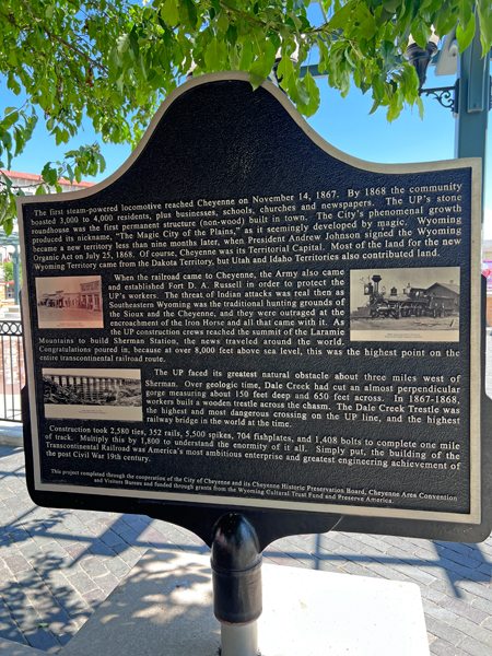 sign about Cheyenne
