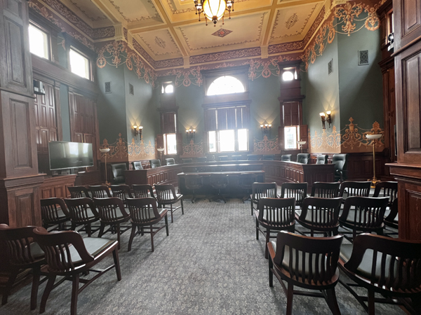 The Historic Supreme Court in the Wyoming State Capitol Building
