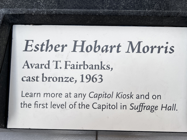 Esther Hobart Morris sign
