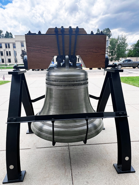 Bell near the State of Wyoming Barrett Building