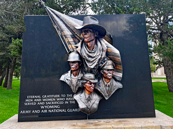 Wyoing Army and Air Nation Guard monument