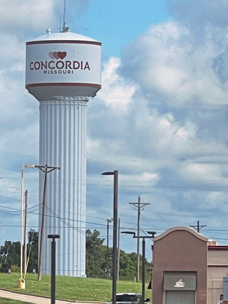 Conrordia Missouri water tower