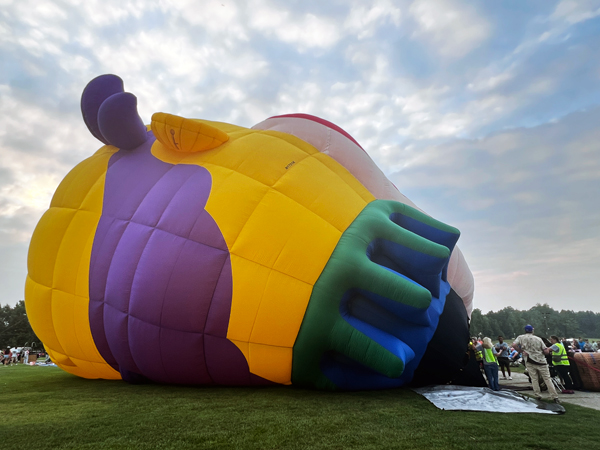 clown hot air balloon