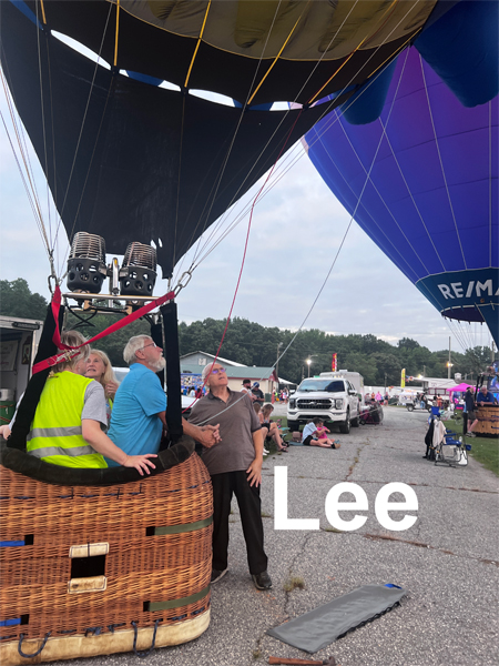 Lee Duquette and tethered balloons