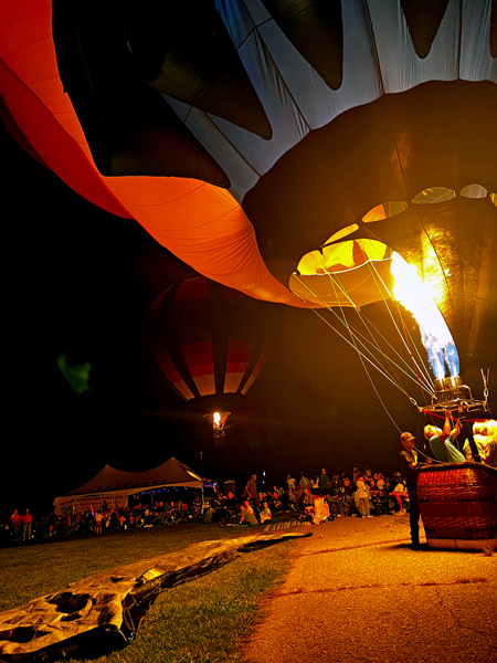 nighttime Balloon Glow