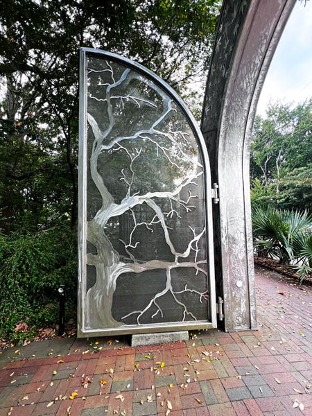 part of the entry gate