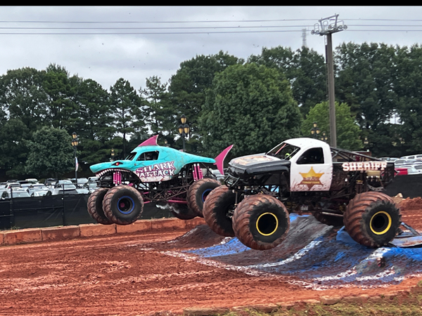 Shark Attack and Sheriff Mosnter Truck