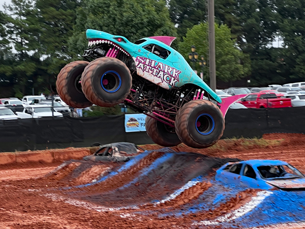 Kaylee Eavestrong in Shark Attack Monster Truck