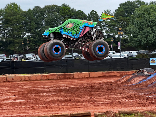 Devin Jones in T-Rex Monster Truck