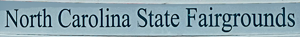 NC State Fairgrounds sign