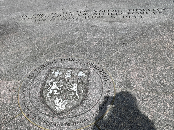 National D-Day Memorial plaque