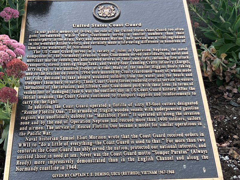 United States Coast Guard sign
