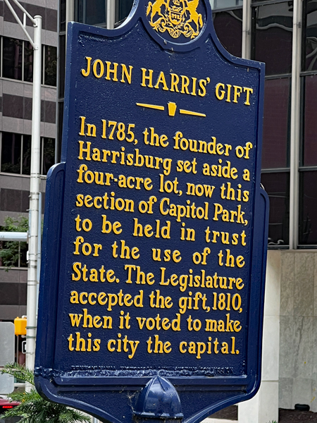 Harrisburg founder sign