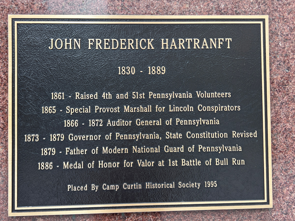 John Frederick Hartranft sign